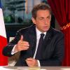 Frankreichs Staatschef Nicolas Sarkozy während eines TV-Interview. Foto: France 2 Televison dpa