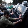 Zu Zusammenstößen mit der Polizei kam es in Istanbul bei Protesten der Studenten vor der Bosporus-Universität.