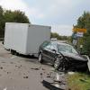 Die Staatsstraßen sind ein Unfallschwerpunkt in der Region. Im Juni rückte die Feuerwehr Jedesheim zu diesem Unfall aus. 	