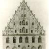 Vom 18. Jahrhundert bis 1945 sah das Donauwörther Tanzhaus wohl so aus. Die Zeichnung stammt aus dem Jahr 1871.  	