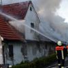 Lichterloh in Flammen stand eine alte Hofstelle in Willmatshofen. 