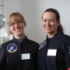 Die Gewinnerinnen des Wettbewerbs «Die Astronautin»: Insa Thiele-Eich (l) und Nicola Baumann.