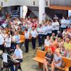 In der gut gefüllten Versöhnungskirche überzeugte der Gospelchor mit Vielfalt und abwechslungsreichem Repertoire.