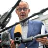 CDU-Chef Friedrich Merz gibt bei der Unions-Klausur in Schmallenberg ein Pressestatement ab.