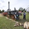 Auch alte Landmaschinen wurden beim Dreschfest in Geltendorf vorgeführt. 