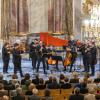 Die Bayerische Kammerphilharmonie spielte Musik zum Advent im Kleinen Goldenen Saal. Solisten des Abends: Gabriel Adorján (Violine) und Robert Sailer (Oboe).