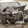 Völlig zertrümmert wurde dieses Auto bei dem Unfall nahe Ebermergen. Der Fahrer erlitt mittelschwere Verletzungen. 