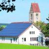 Eine Solaranlage auf dem Schützenheim in Untrasried (Landkreis Ostallgäu) liefert Strom für die Gemeinde. Foto: Georg Kößler