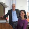 Tanja Schmid und Jürgen Pommer planen Projekte wie "City-Kirche", um neuen Schwung in die Neu-Ulmer Kirchenmusik zu bringen.