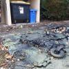 Brennende Müllcontainer, demolierte Parkbänke - die Vandalismus-Serie hielt die Polizei in Bobingen auf Trab. 