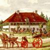 Die historische Ausflugsgaststätte Jägerhaus um 1820.