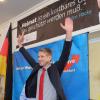 Der rechte AfD-Politiker Björn Höcke warb in Kissing um Stimmen für die AfD. Wegen solcher Aktionen steht die Kreis-AfD nun unter Beobachtung des Verfassungsschutzes.  
