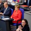 Vor dem Spitzentreffen der großen Koalition zu Rente und Arbeitslosenversicherung haben sich SPD-Chefin Andrea Nahles und Bundeskanzlerin Angela Merkel (CDU) zum Abendessen getroffen.