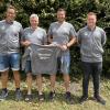 Abteilungsleiter Baltasar Zahler, Trainer Patrick Raith, Co-Trainer Alexander Gistel und Abteilungsleiter Rene Raith.  