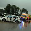 Unfall auf der A7 bei Altenstadt: Zwei Autos stoßen zusammen, vier Personen werden verletzt.