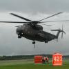 Die Bundeswehr beteiligt sich an der Übung mit Hubschraubern.