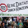 Deutsche Bürger haben Angst vor Freihandelsabkommen.