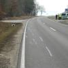 Auf dieser Strecke ist es passiert, das Bild entstand einen Tag nach dem Unfall nahe Bissingen im März 2021. Vor Gericht geht es um die Frage: War es ein illegales Rennen?