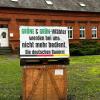 «Grüne und Grüne Wähler werden bei uns nicht mehr bedient», steht auf einem Plakat in Weisen (Prignitz).