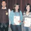 Bei den Ehrungen im Musikverein Westendorf: (von links) ASM-Bezirksvorsitzende Angela Ehinger, zweiter Vorsitzender Sebastian Kirchner, Katja Grund, Stefanie Behringer und Vorsitzender Christian Liebsch. 