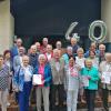40 Jahre Tennisabteilung: Die Ehrenmitglieder des TSV Leitershofen bekamen Urkunden. 	