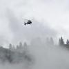 Ein Helikopter sucht am Fellhorn nach der verschollenen Yam L.