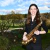 Lara Hörmann aus Eppisburg ist ein großes Talent am Saxofon. 	
