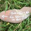 Dieser Stein wurde beim Feldkreuz direkt am „Auer Strassl“ gefunden.