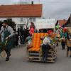 Buntes Treiben herrscht am Faschingssonntag auf Wehringens Straßen.