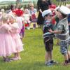 Bezaubernde Tänze und Lieder präsentierten die Kinder ihren Gästen in Stadl.