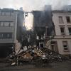 Wie nach einem Bombenangriff: Das Wohnhaus wurde völlig zerstört.