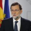 Spaniens Ministerpräsident Mariano Rajoy spricht im Moncloa-Palast in Madrid bei einer Pressekonferenz.