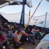Flüchtlinge an Bord des Seenotrettungsschiffs «Alan Kurdi» der Organisation Sea-Eye.