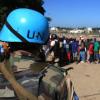UN-Blauhelmsoldaten stehen am 29.10.2010 in Dajabon (Haiti) an der Grenze zwischen Haiti und der Dominikanischen Republik. 