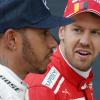 Der Weltmeister und sein Herausforderer: Lewis Hamilton (li.)und Sebastian Vettel – zwei, die schon viermal den WM-Titel gewonnen haben.