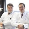 Väter der neuartigen Behandlung für Patienten mit lymphatischer Leukämie oder Lymphknotenkrebs: Andreas Viardot und Professor Dr. Stephan Stilgenbauer (von links).  
