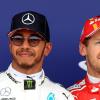 Haben beide den WM-Titel im Visier: Lewis Hamilton (l) und Sebastian Vettel.