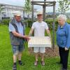 Der Dießener Konditor Lukas von Thülen hat die Mechtildisbrote in der Bäckerei Kasprowicz gebacken und Heinz und Maria Sattler für das Mechtildisfest am 31. Mai gebracht.