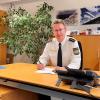 An diesem Arbeitsplatz wird er nicht mehr oft sitzen: Ende Januar geht Thomas Fichtner, Leiter der Bereitschaftspolizei Königsbrunn, in den Ruhestand.