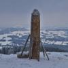 Nachdem der erste Holzpenis zerstört wurde, tauchte ein neuer Holzpenis auf dem Grünten auf. Auch dieser wurde nun zersägt. 