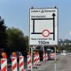 Noch drei Wochen lang gibt es im Gewerbegebiet Donautal Einschränkungen für Autofahrer. 	<b>Foto: Thomas Heckmann</b>
