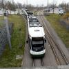 Pläne für eine Verlängerung der Straßenbahnlinien 2 und 5 bis nach Neusäß legten jüngst die Stadtwerke vor. Bisher endet die Linie 2 am Park&Ride-Platz West in der Nähe von Steppach und dem Klinikum (unser Bild). 