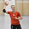Lena Hierstetter brachte die Landsberger Handballerinnen kurz vor Schluss in Führung. Dann gab es einen fatalen Ballverlust. 	