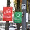 Die Stadt Augsburg startet eine Plakataktion wegen Corona. Neue Plakate hängen auch in der Lechhauser Straße.