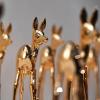Begehrte Rehkitze: Goldene Bambis warten auf ihre Verleihung.