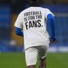 Mit dem Trikot mit der Aufschrift «Football is for the Fans» protestieren Spieler von Brighton and Hove Albion gegen die Super League.