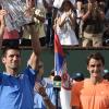 Novak Djokovic feierte im kalifornischen Indian Wells seinen zweiten Sieg in Serie. In diesem Jahr hieß der Gegner Roger Federer