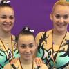 Die TSV-Sportlerinnen (v. li.) Miriam Schmauser, Franziska Meierhuber und Tina Schmidt holten Bronze.