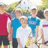 Große Freude herrschte beim Bambini Team des TC Meitingen mit (von links) Christoph Schaller, Leonhard Gabriel, Ruben Rußwurm, Marco Schwarzenberger und Frederik Rußwurm über den gelungenen Aufstieg in die Bezirksliga. 