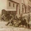 Pflasterarbeiten in der Ulmer Fischergasse im Jahr 1928, wie auf diesem Foto vermerkt ist.  	